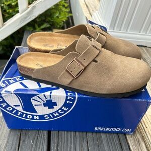 Birkenstock Boston Soft Footbed - GRAY-GREEN - NWT